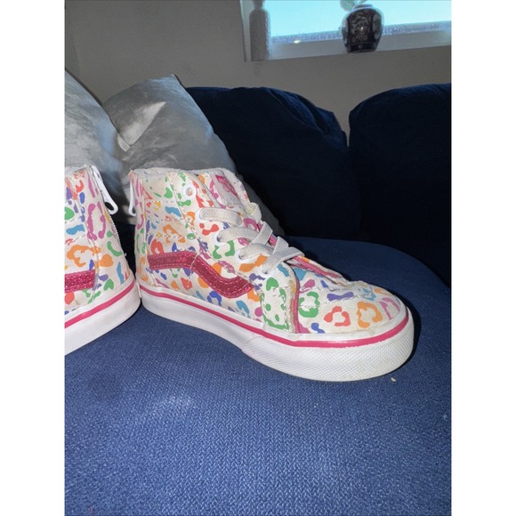 Vans Kids Sneakers - Multicolor Leopard Print - Picture 4 of 12